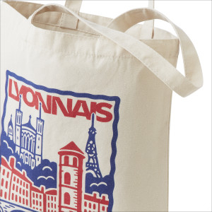 OL Postcard Tote Bag - Olympique Lyonnais