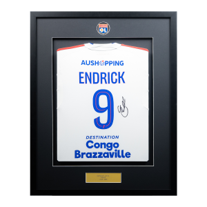 Cadre Maillot Domicile Dédicacé Endrick