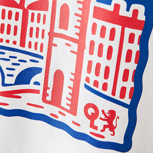T-shirt OL Postcard Blanc Mixte - Olympique Lyonnais