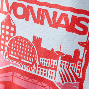 T-Shirt OL Postcard Bleu Mixte - Olympique Lyonnais