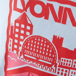 T-Shirt OL Postcard Bleu Mixte - Olympique Lyonnais
