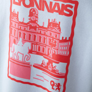 Sweatshirt OL Postcard Bleu Mixte - Olympique Lyonnais