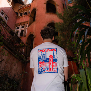 OL Postcard White Unisex T-shirt - Olympique Lyonnais