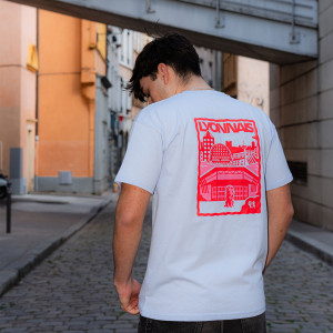 OL Postcard Blue Unisex T-Shirt - Olympique Lyonnais