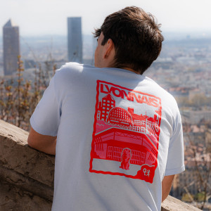 OL Postcard Blue Unisex T-Shirt - Olympique Lyonnais