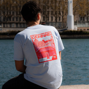 T-Shirt OL Postcard Bleu Mixte - Olympique Lyonnais