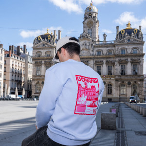 Sweatshirt OL Postcard Bleu Mixte - Olympique Lyonnais
