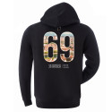 Sweat à capuche City Tone Noir Mixte