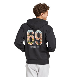 City Tone Black Unisex Hoodie - Olympique Lyonnais