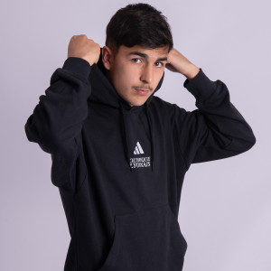 Sweat à capuche City Tone Noir Mixte - Olympique Lyonnais