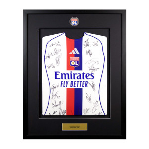 Cadre Maillot Domicile Dédicacé Équipe OL 25-26