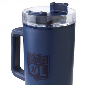 Insulated Mug with Straw - Olympique Lyonnais