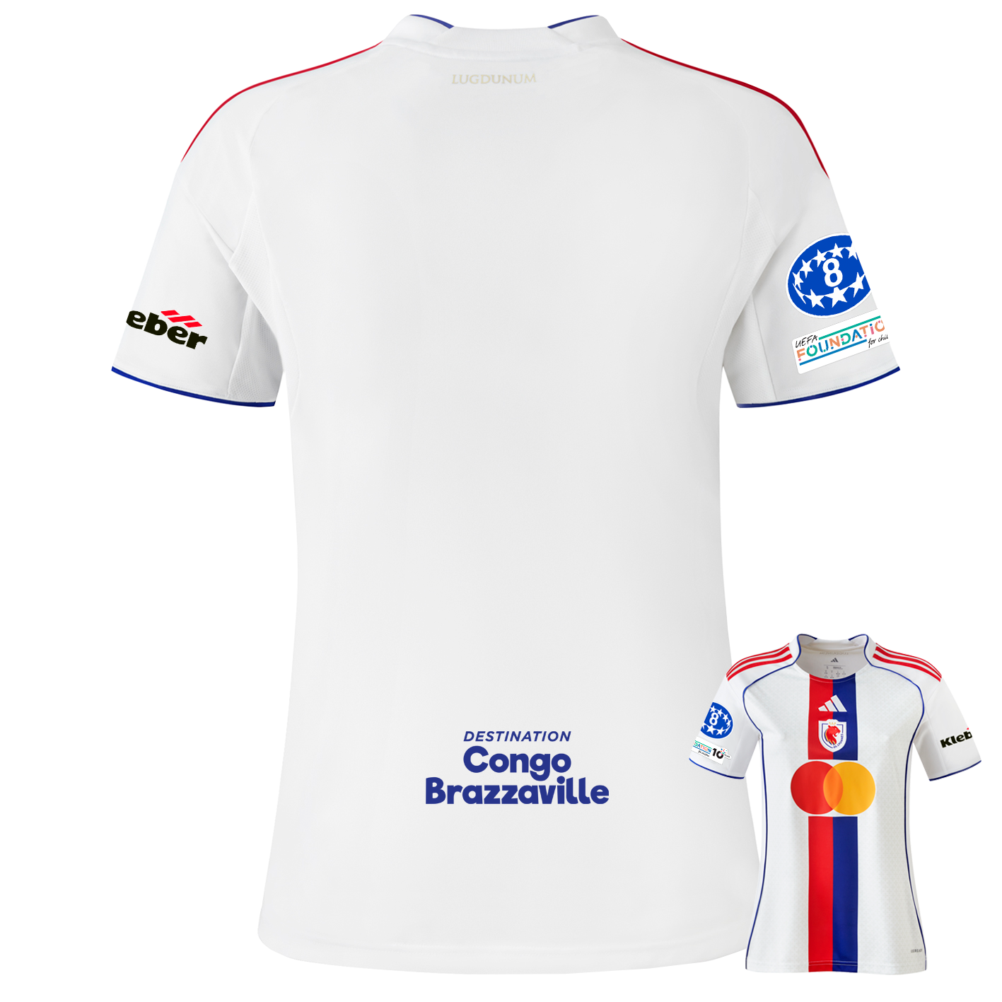 Maillot Domicile Europe Femme OL Lyonnes 25-26